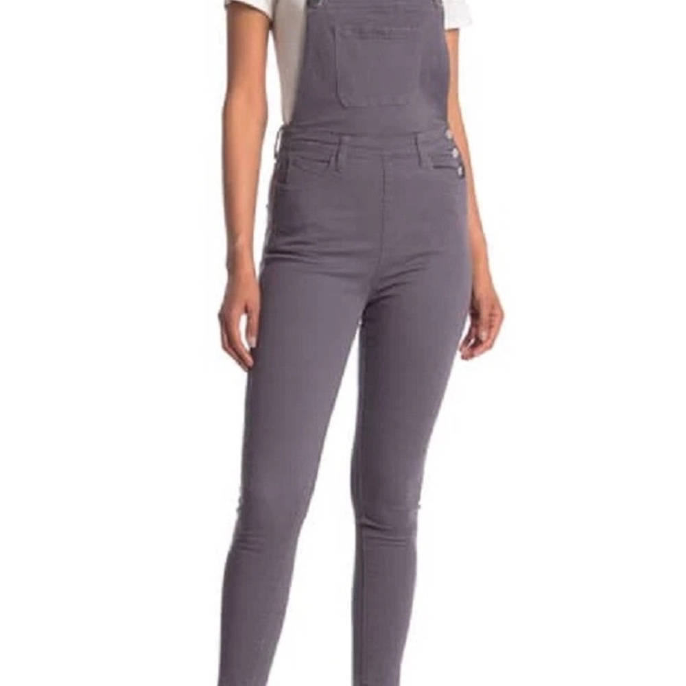 WeWoreWhat Charcoal Denim Overalls